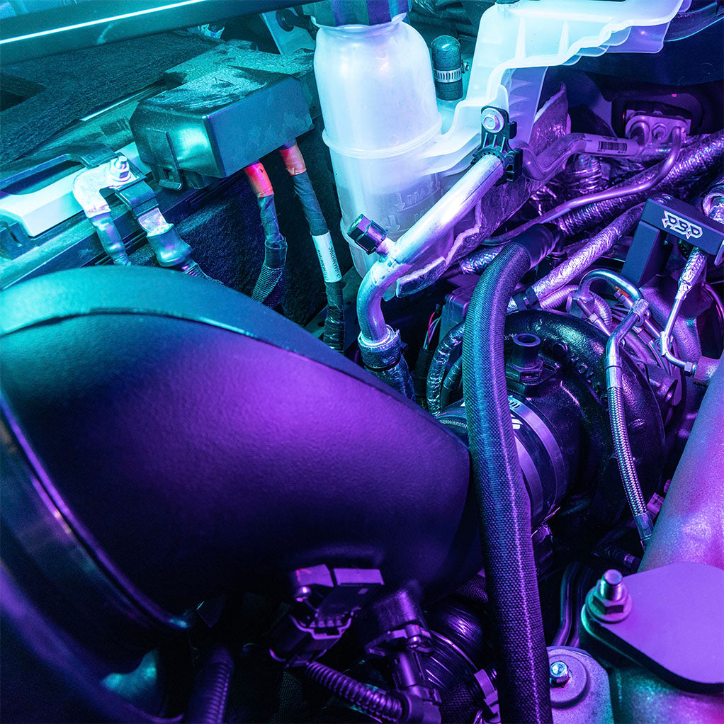 5th gen cummins factory coolant tank on top middle left