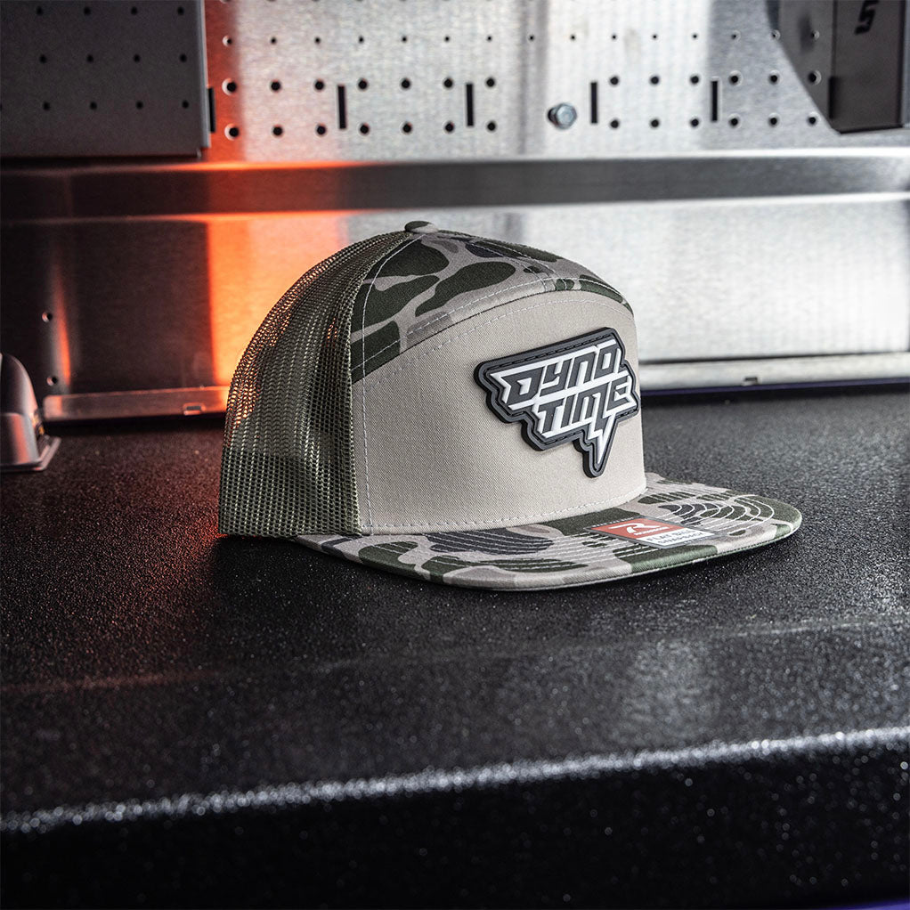 Dyno Time Patch 7 Panel Trucker Hat – Marsh Duck Camo