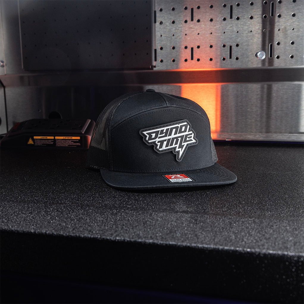 Dyno Time Patch 7 Panel Trucker Hat – Black