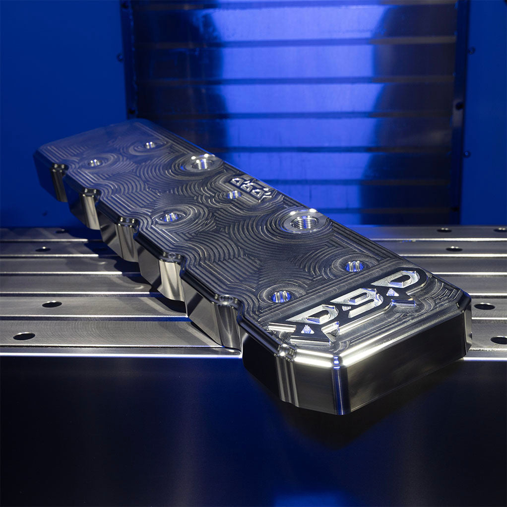 6.7L Cummins 24V Billet Valve Cover with PBP Tapered Logo