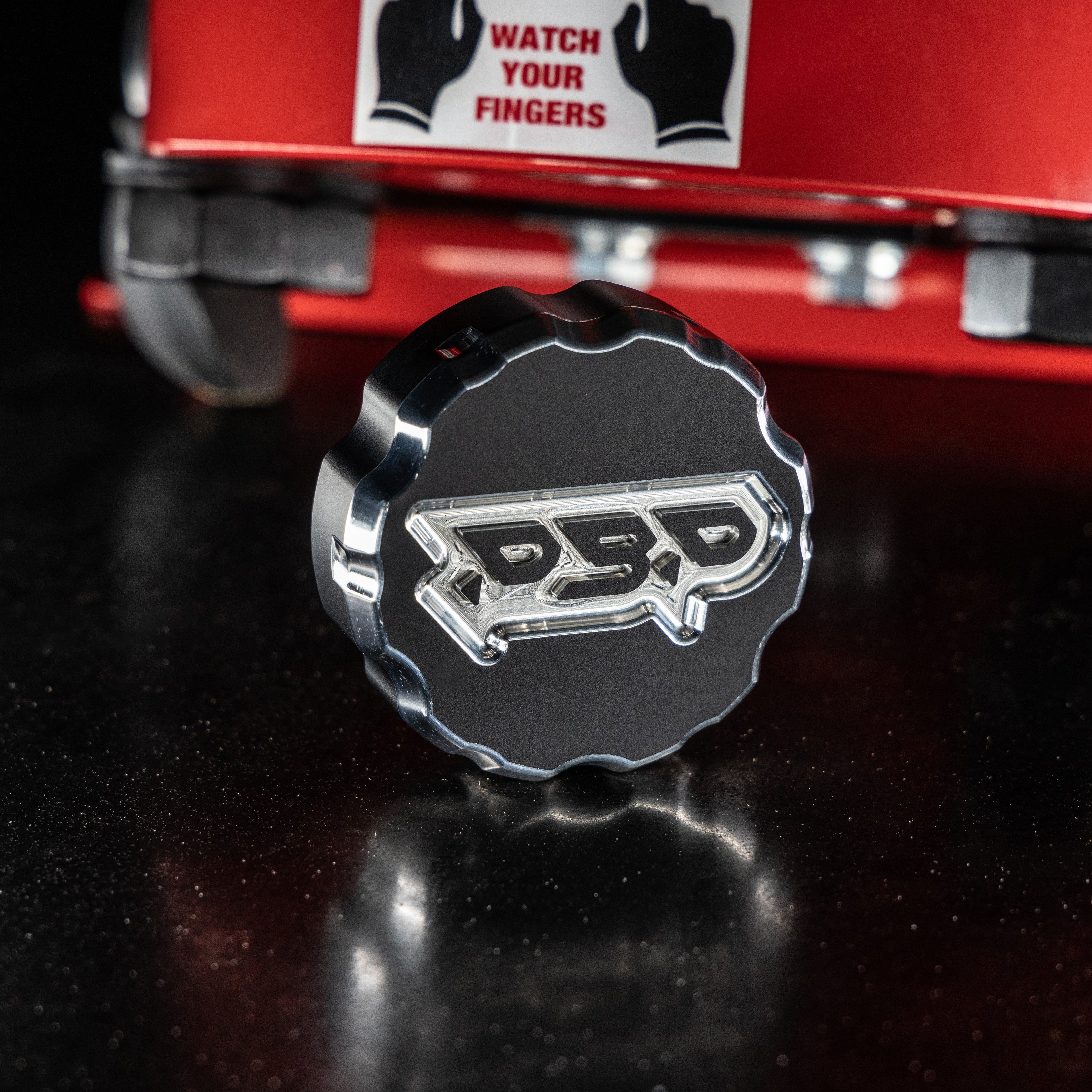 CUMMINS BILLET COOLANT CAP ANODIZED BLACK