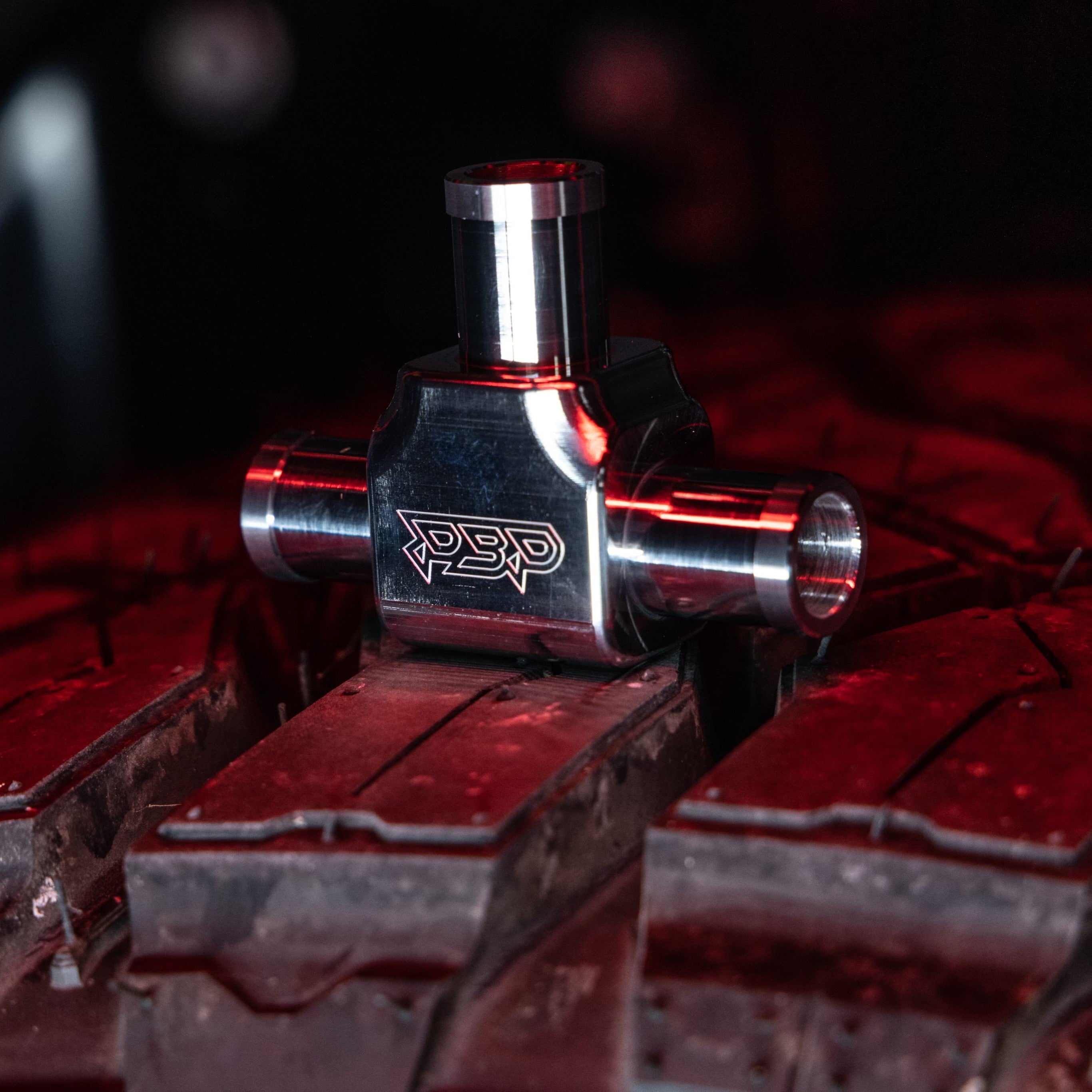 cummins coolant riser billet tee raw billet