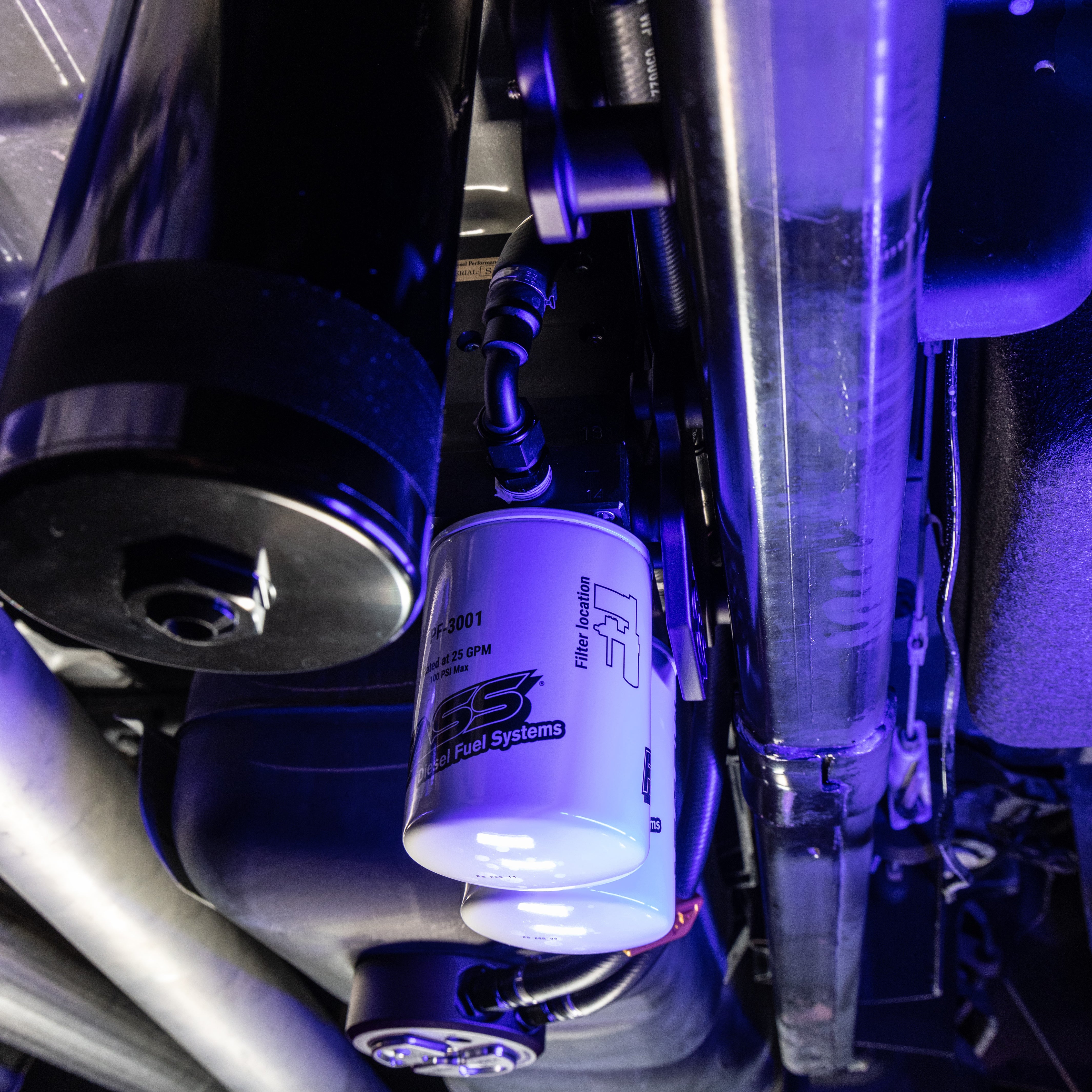 Cummins cargo frame fass bracket installed.