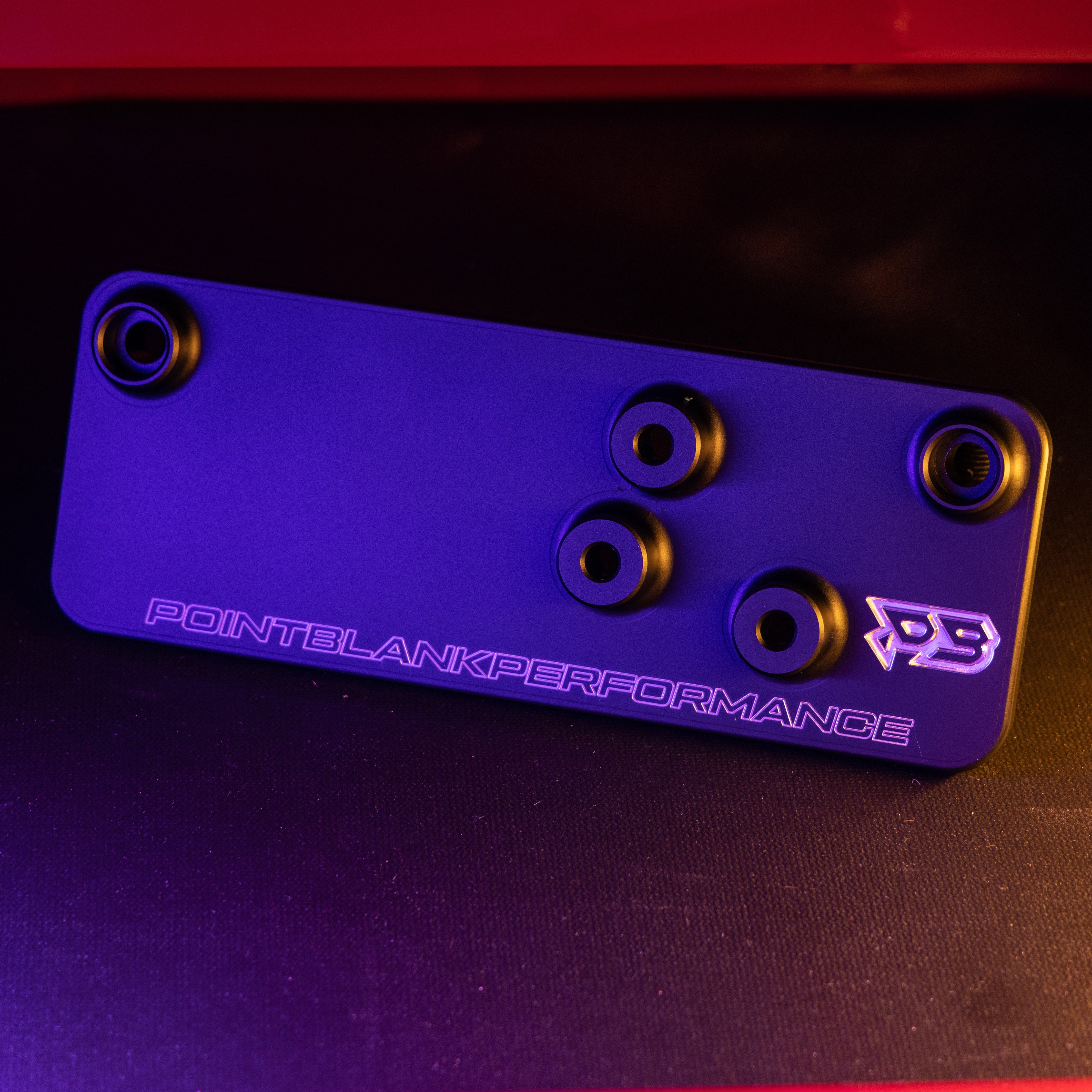 Front of universal fass bracket color satin black 